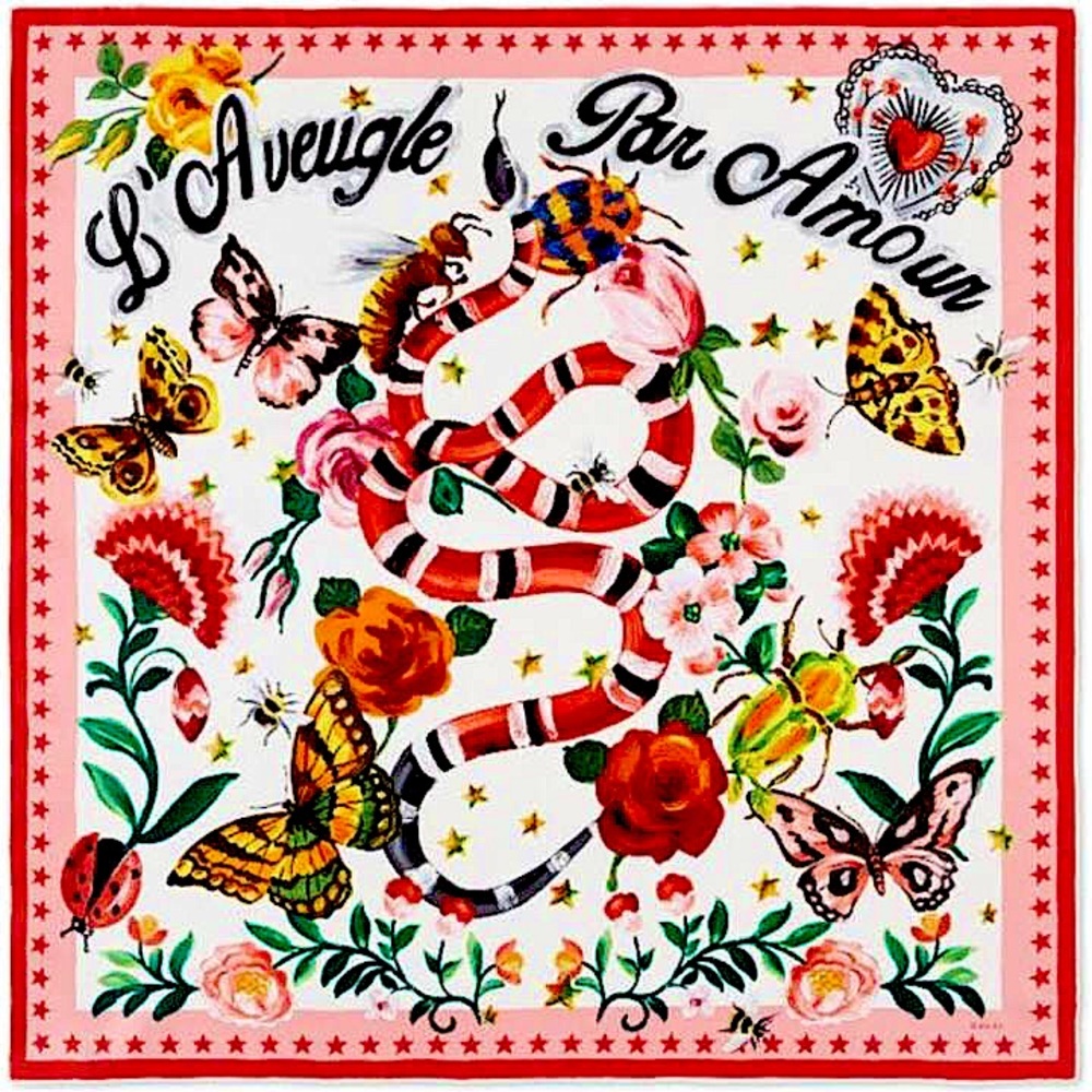 Gucci scarf L' aveugle par Amour